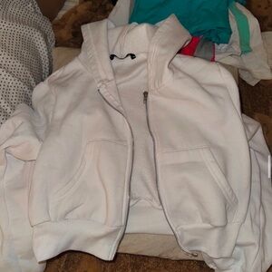 Kids White Hoodie